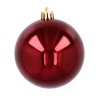 Ekskluzywna Bombka Choinkowa od Kamai Christmas Decoration® - Kolor Burgund, Komplet 4 Sztuk